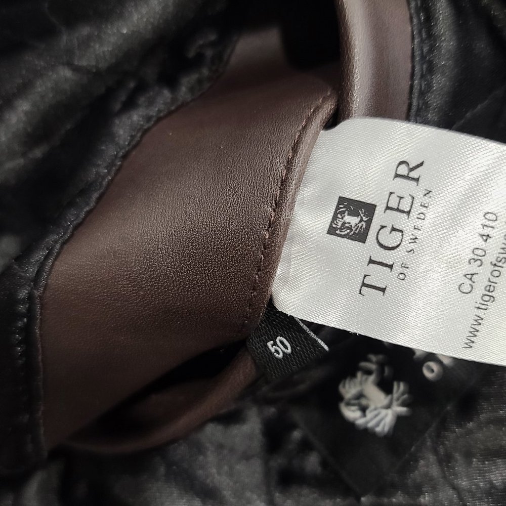 Tiger of Sweden Brown Leather Motorcycle Jacket - Picture 12 of 12